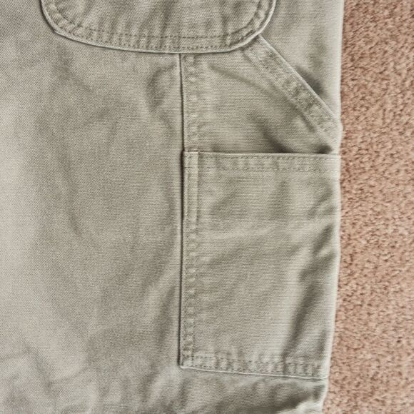 Carharrt Men's Tan Canvas  Utility Work Shorts - Picture 6 of 10